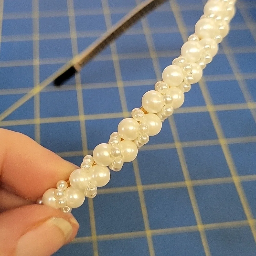 Elegant Pearl Headbands Set Of 3